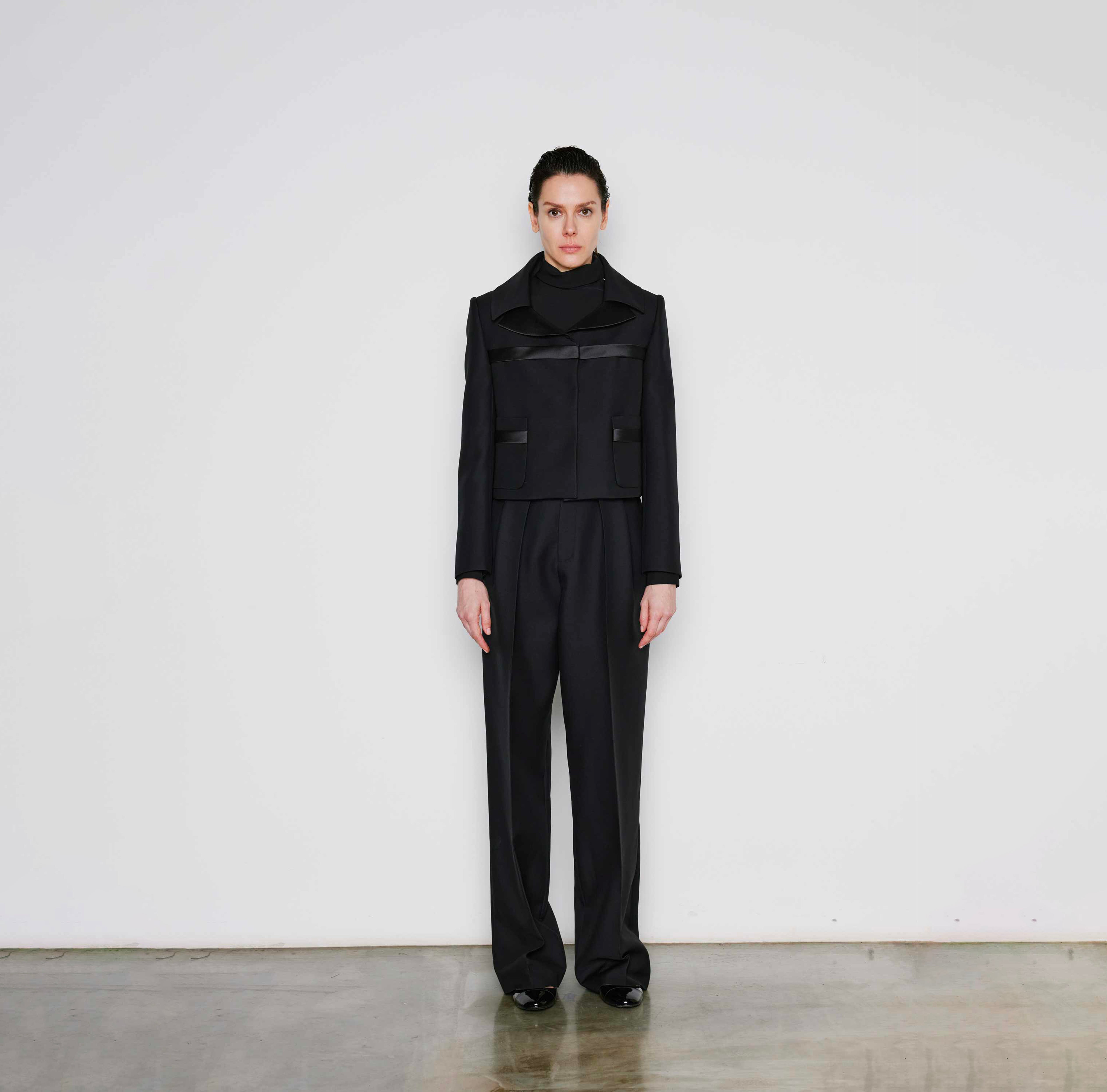 Tailored Wide-Leg Trousers