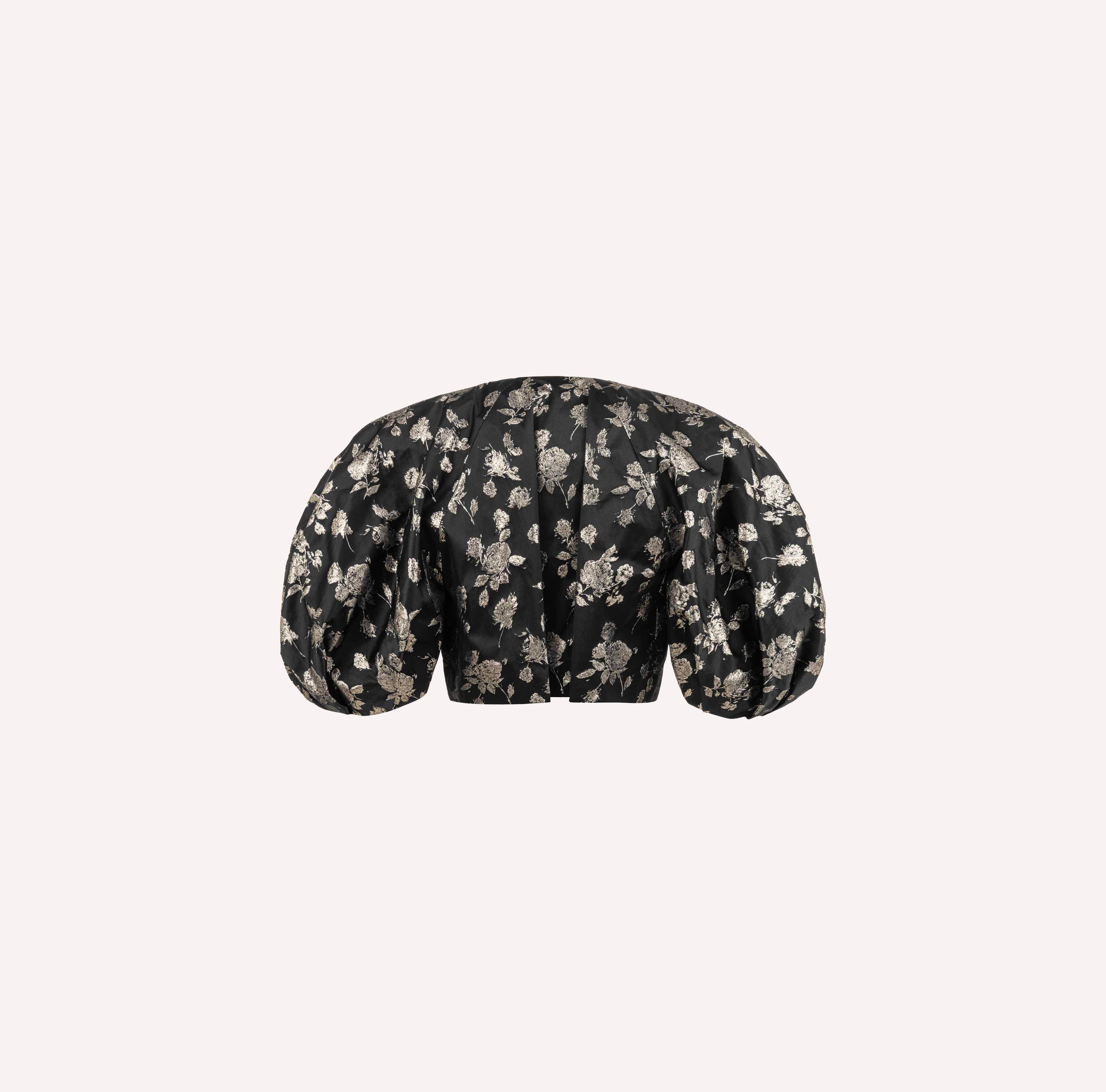 Brocade Balloon Sleeve Jacket
