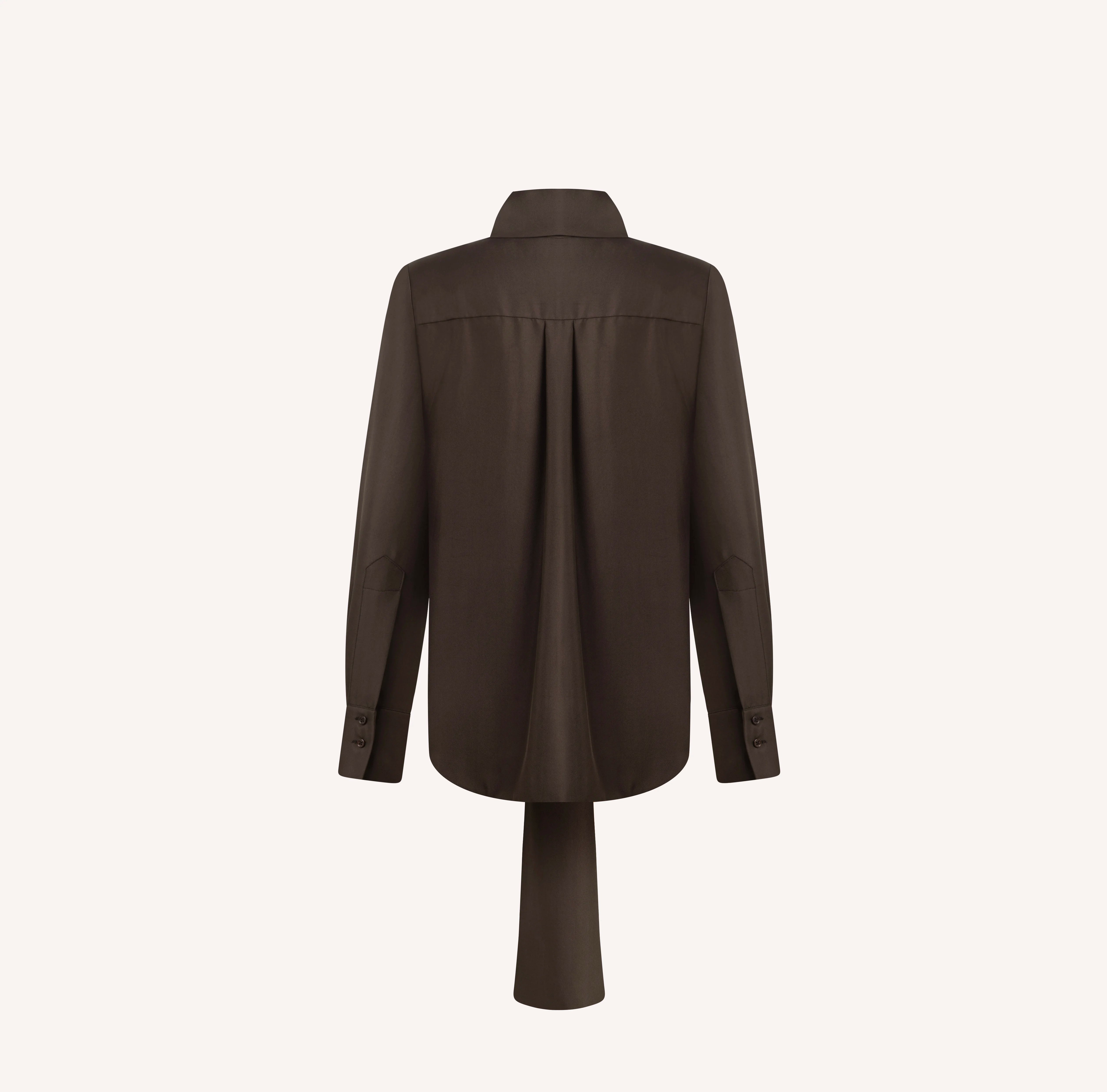 Silk Tie Front Blouse