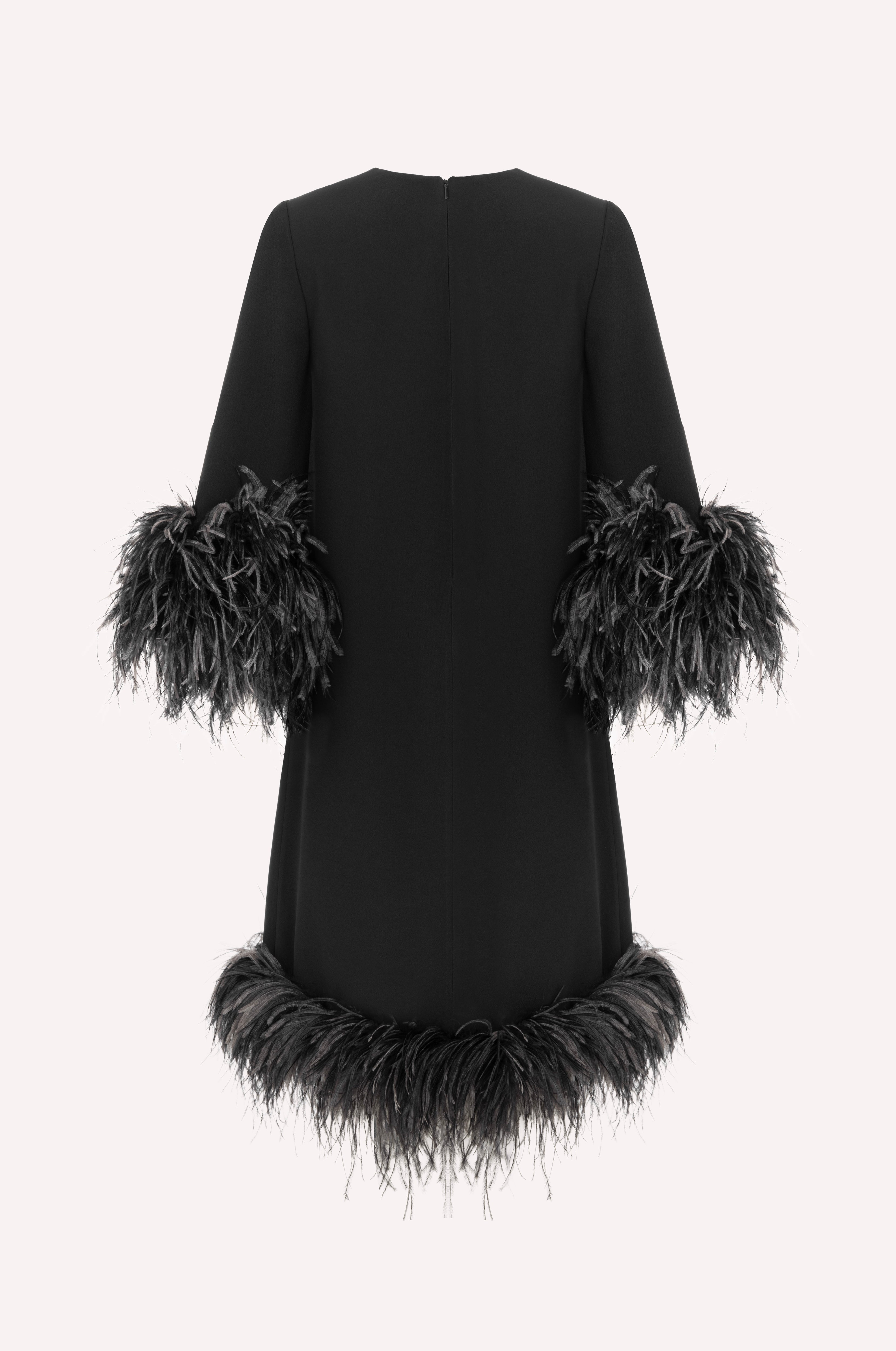 Feather Detail Dress