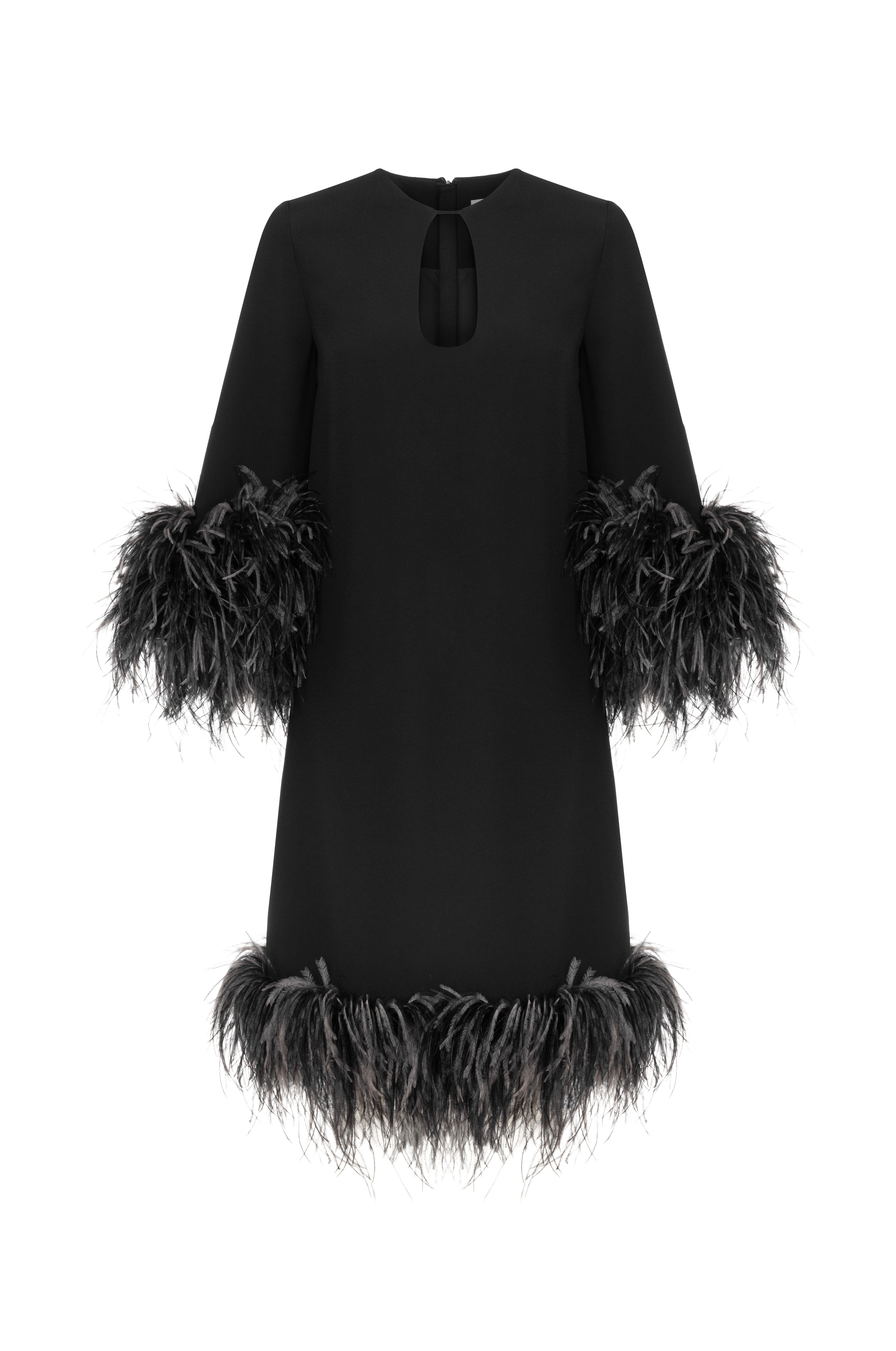 Feather Detail Dress