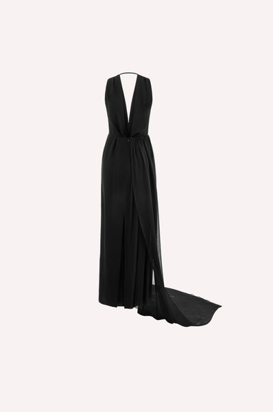 Tulle Detailed Maxi Dress