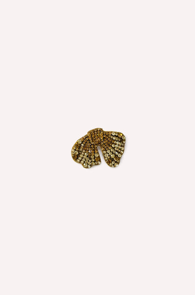 Gold Bow Brooch