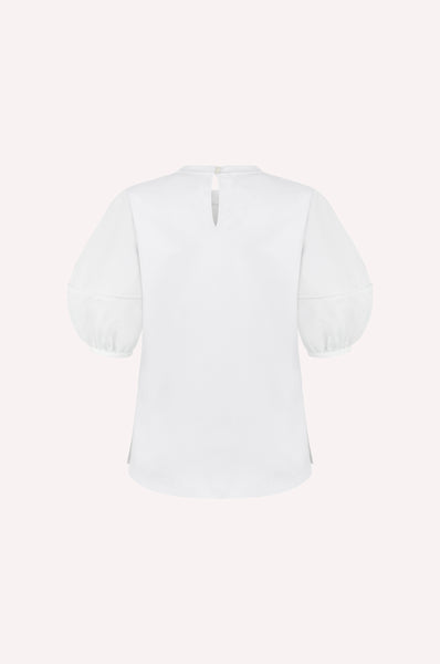 Balloon Sleeve Poplin Shirt