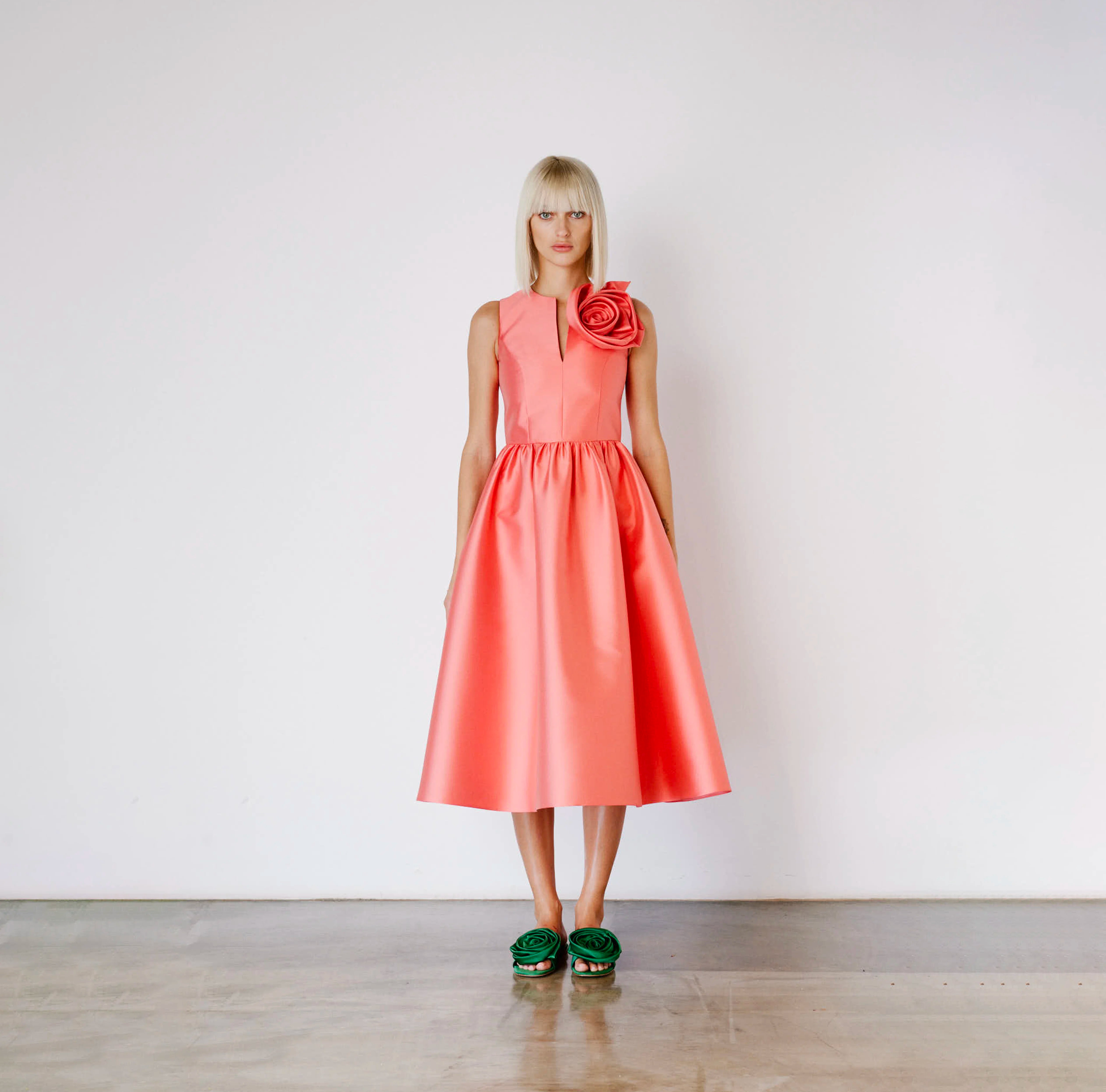 rose embroidered dress Roses Embroidered Formal Gown Dusty Rose Embroidered Gown