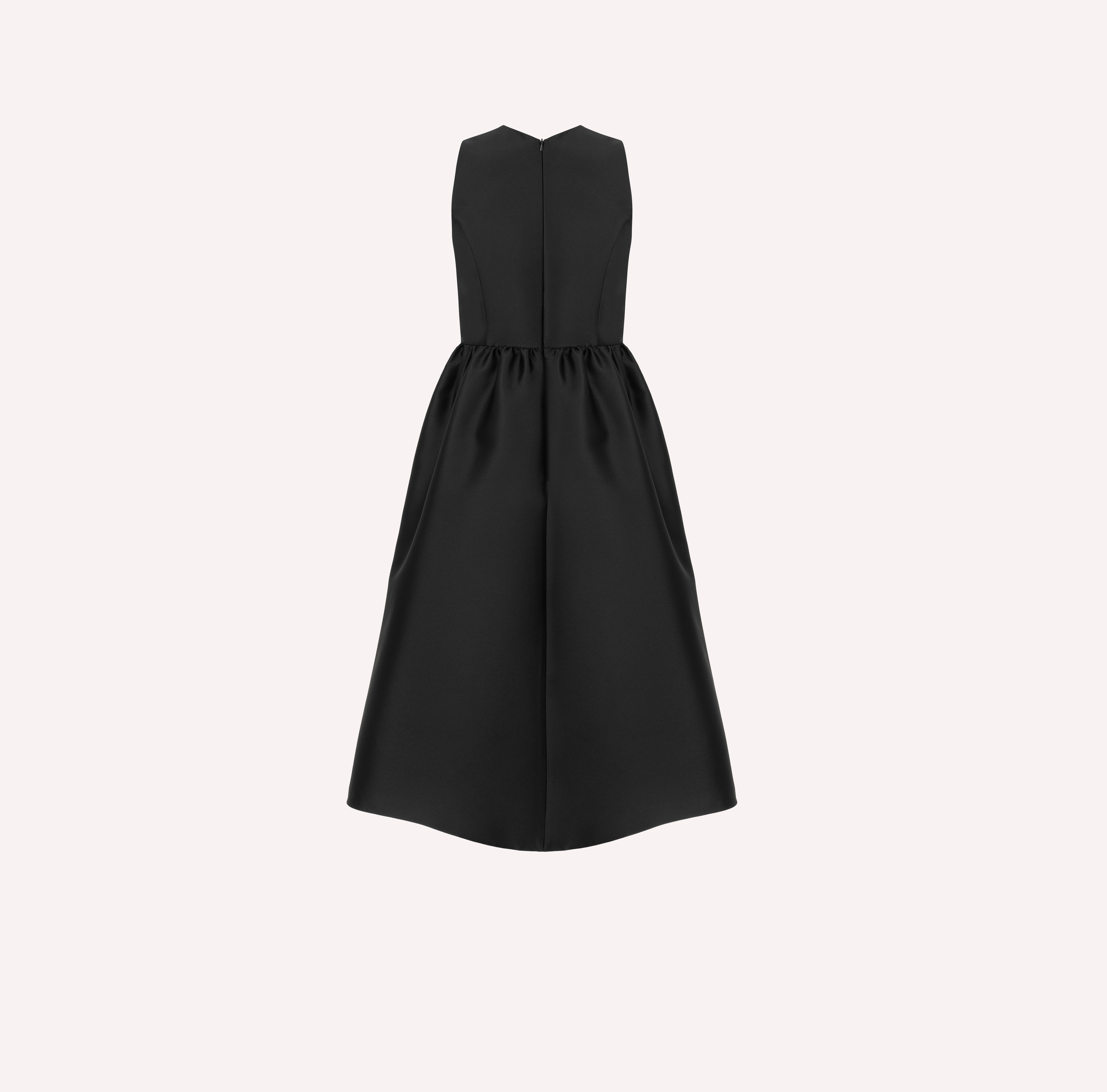 rose embroidered dress black Sweet Rose Embroidery Black Slip Dress with Red Sweater Casual Outfit