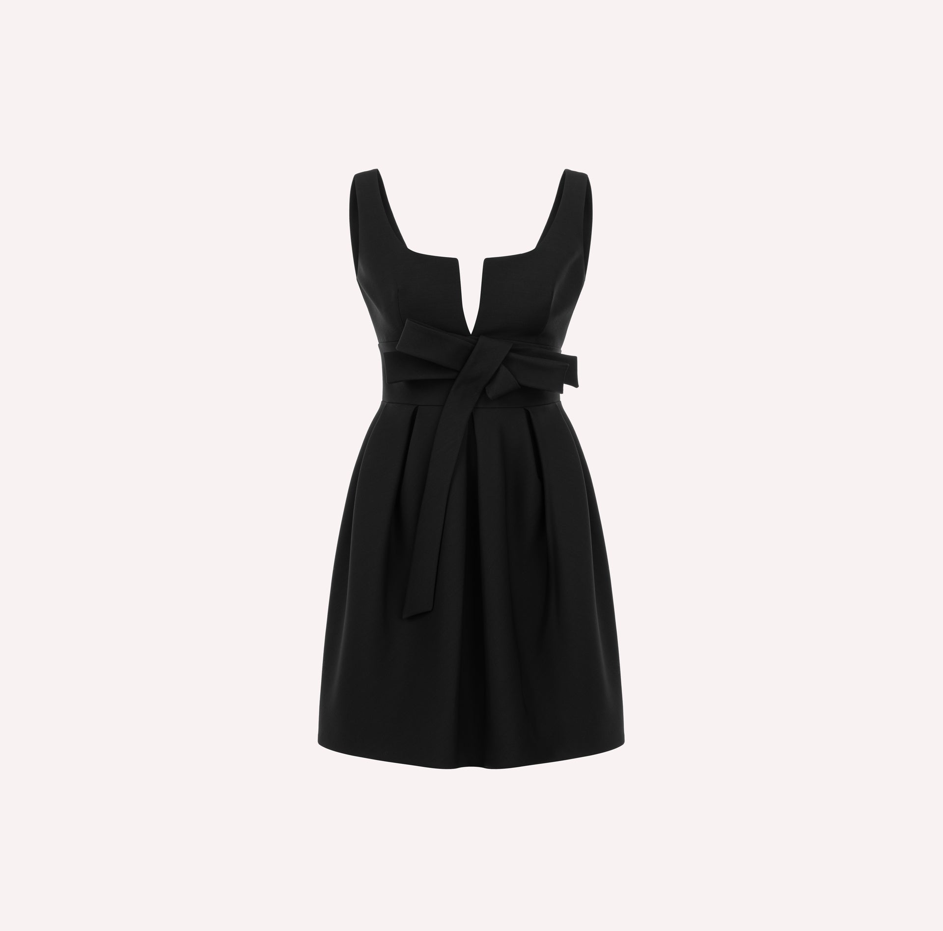 mini black bow dress Bow detail mini dress Black Black / Medium