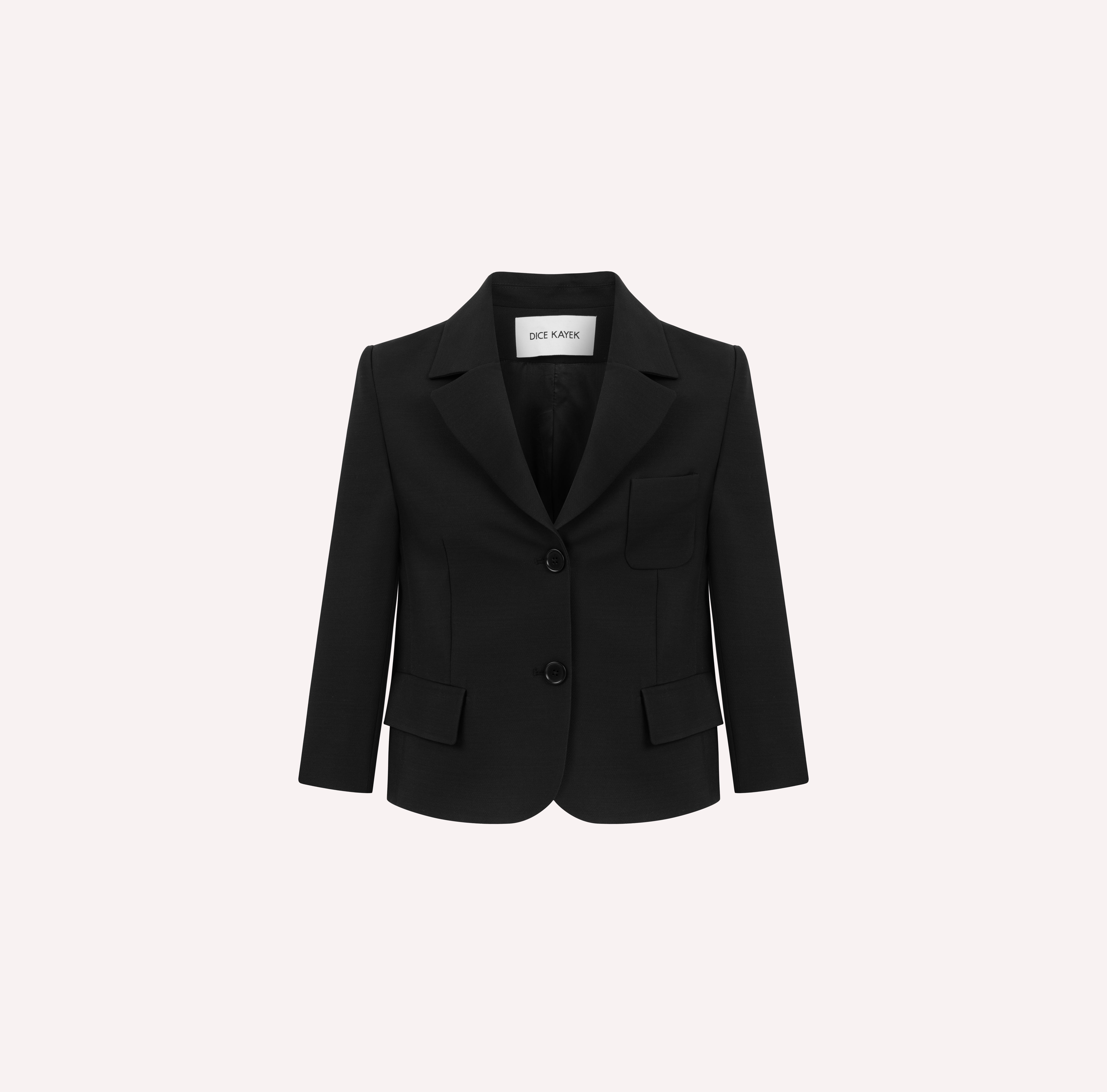 Black Cropped Jacket