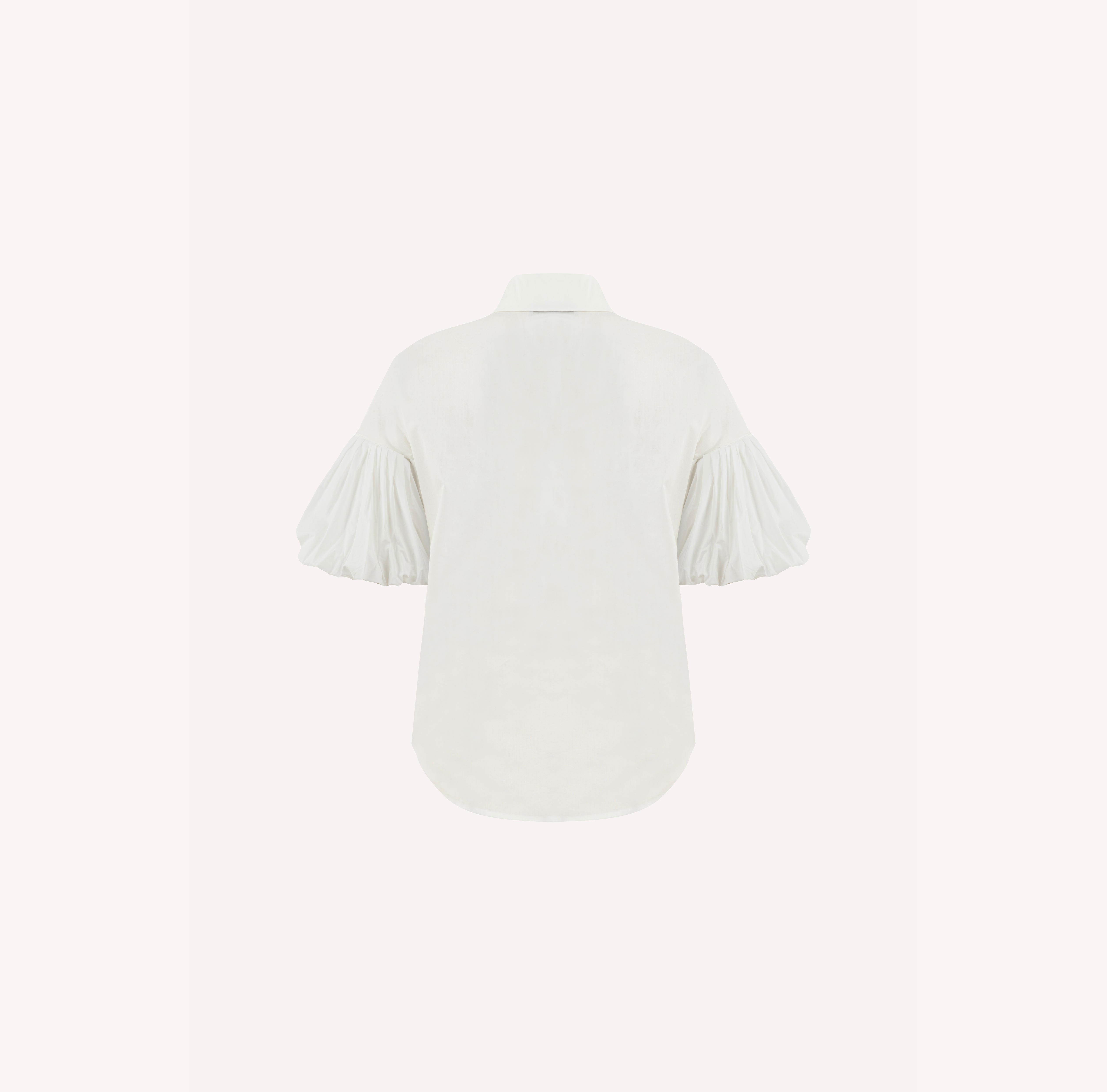 Crystal and Raffia Embellished Cotton Poplin Shirt