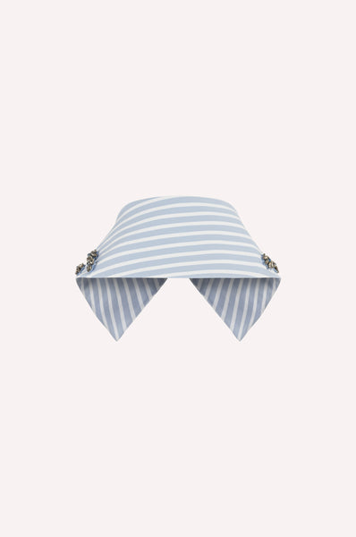 Striped Crystal Embellished Collar
