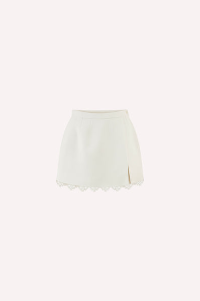 Mini Lace Detail Skirt
