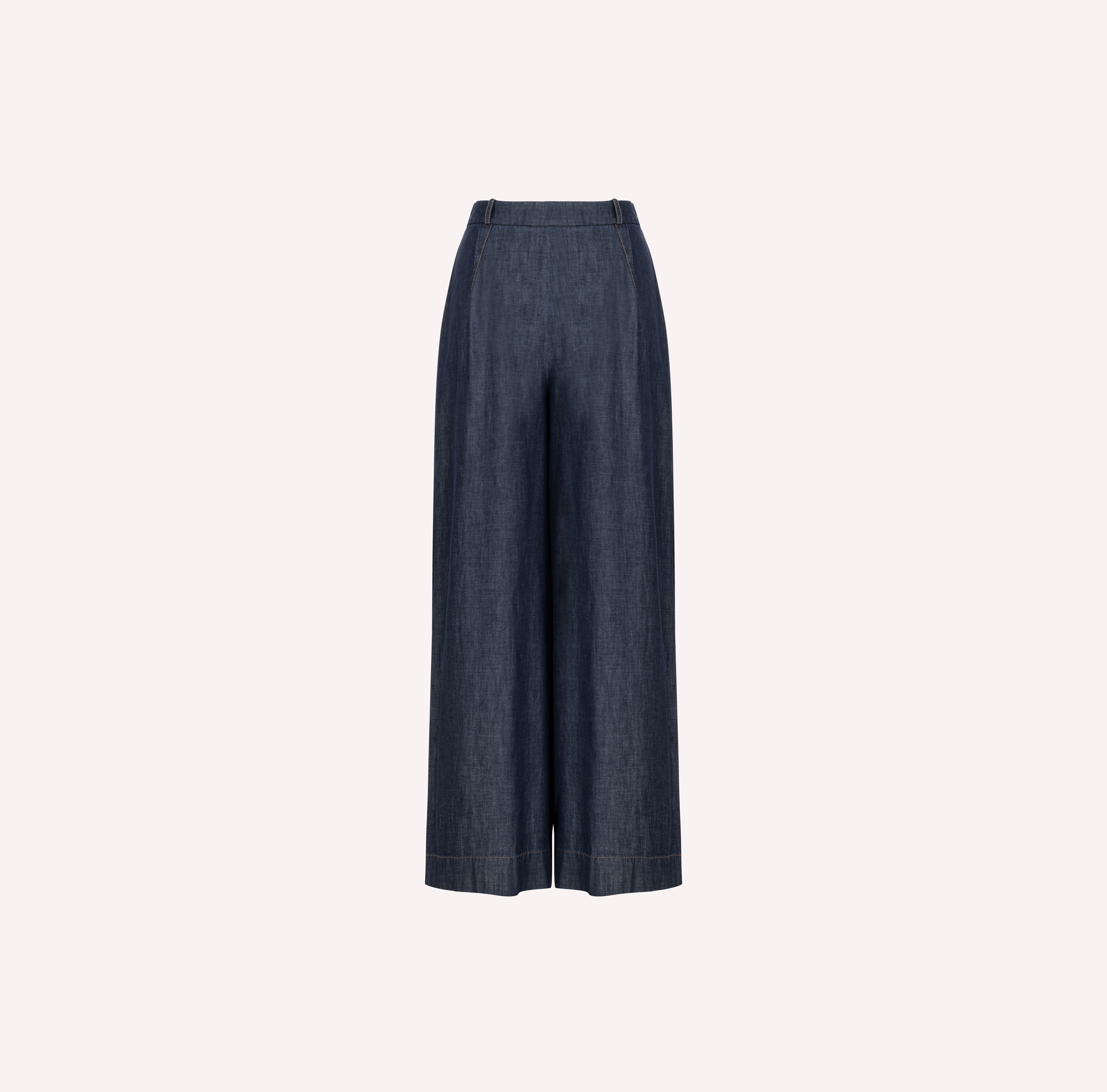 Chambray Wide Leg Pants
