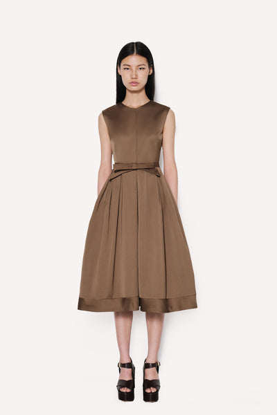 Sleeveless Midi Dress with Bow Detail