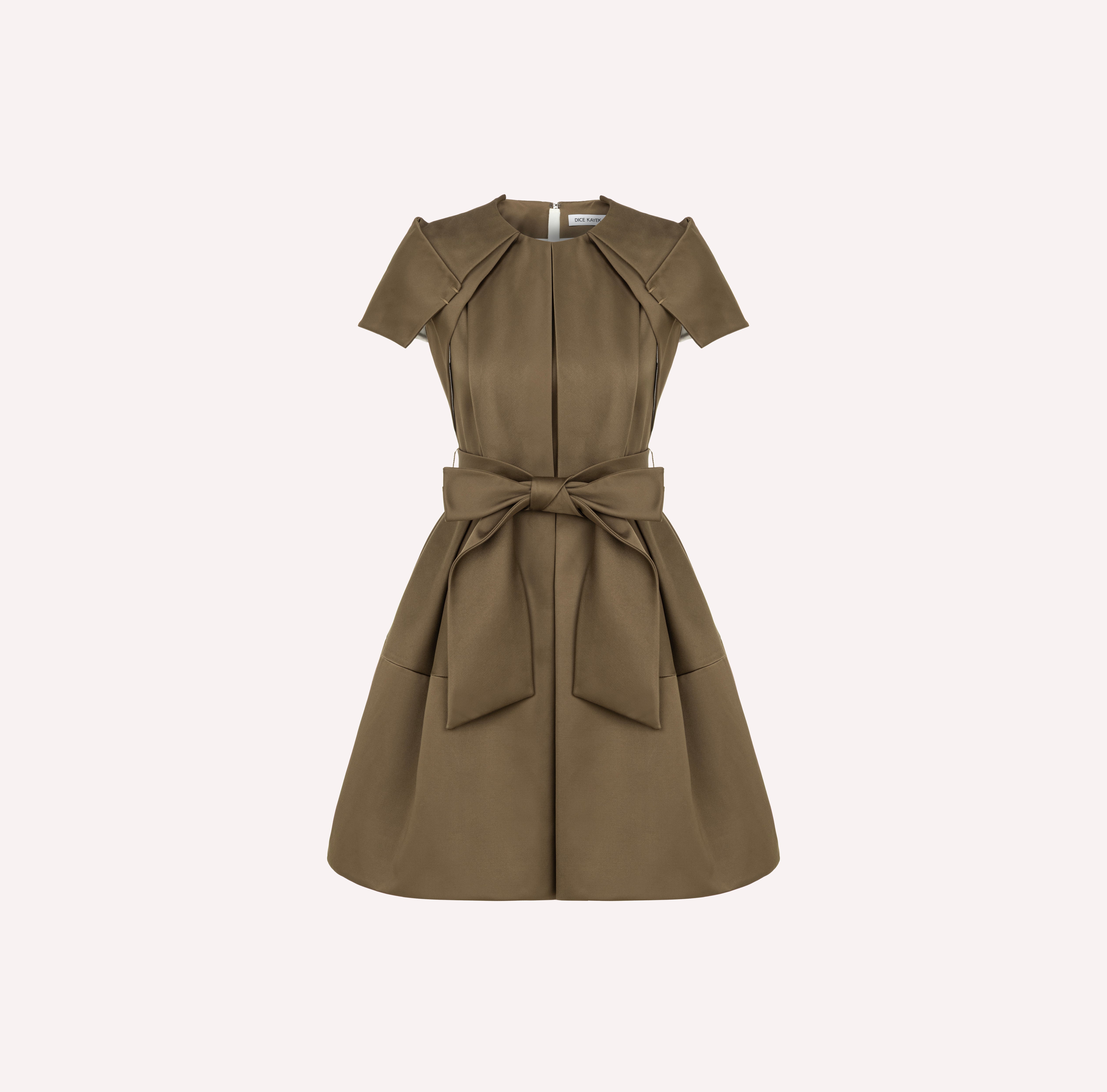 Signature Sheen Mini Dress with a Belt