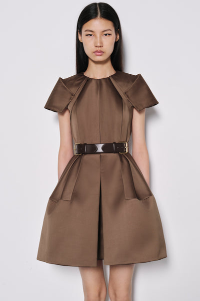 Signature Sheen Mini Dress with a Belt