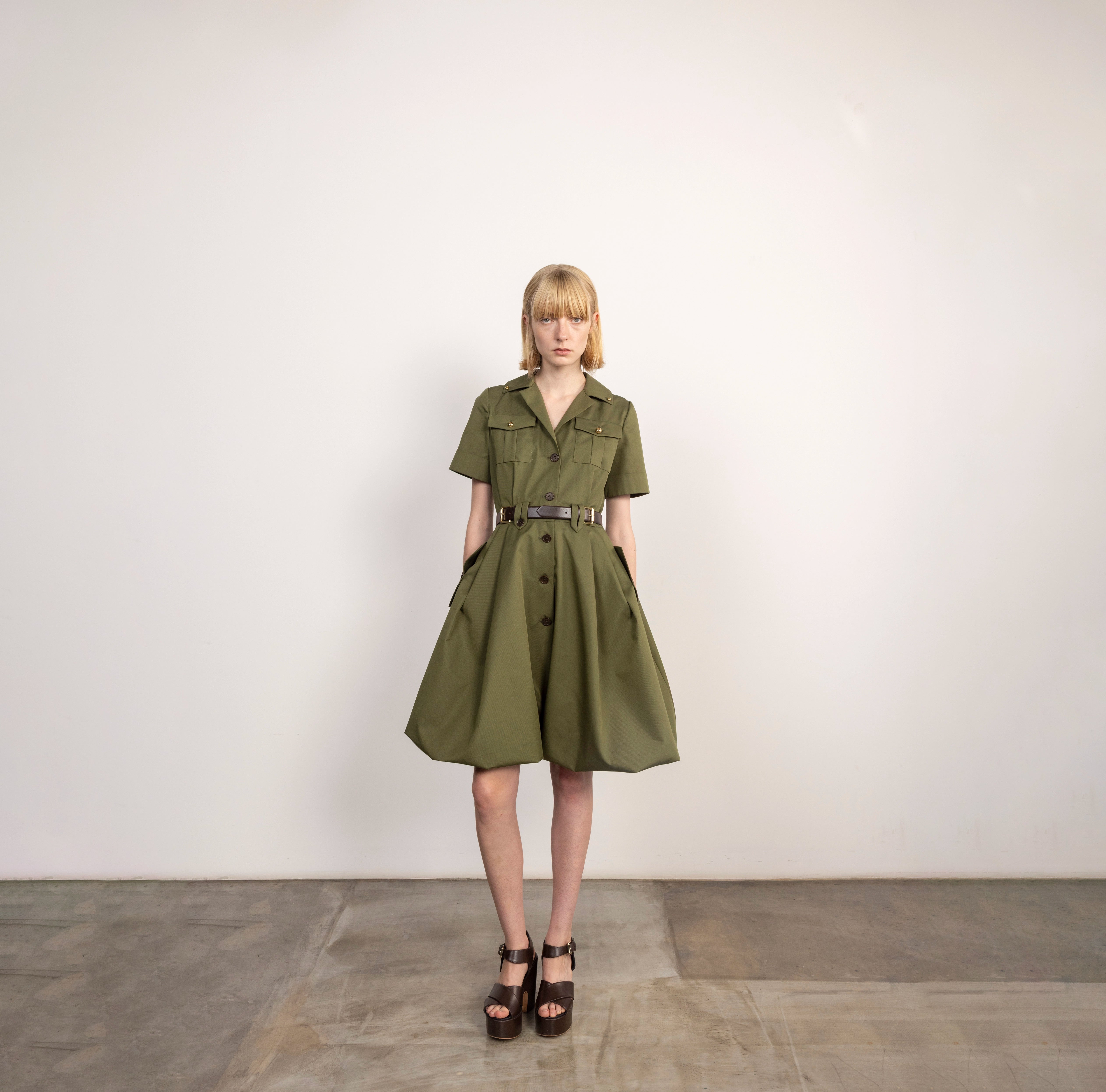 Utility Sculpted Shirt Dress