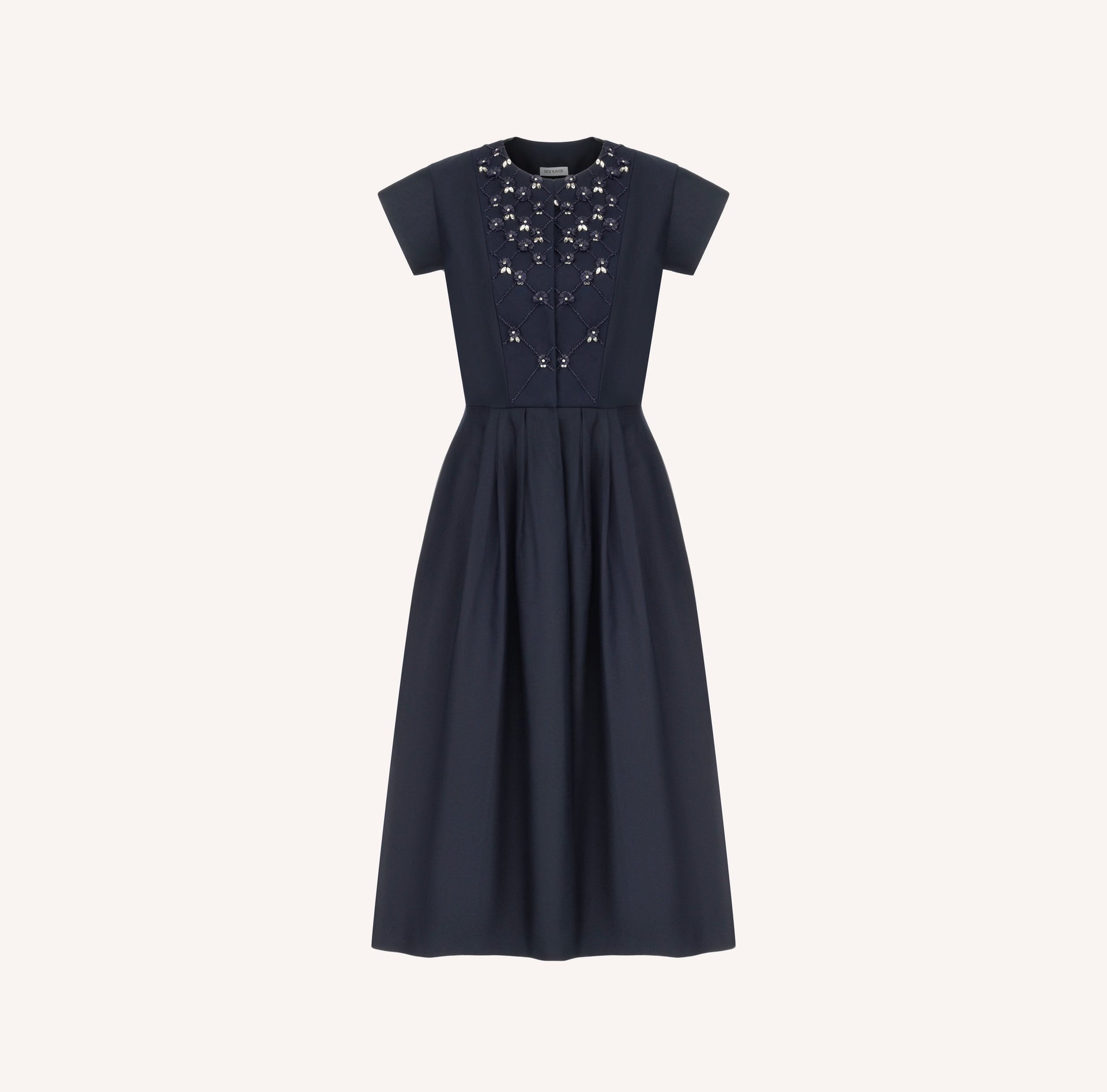 sculpted cotton midi dress Sculpted Grace Cotton Midi Dress  Gentle Embrace