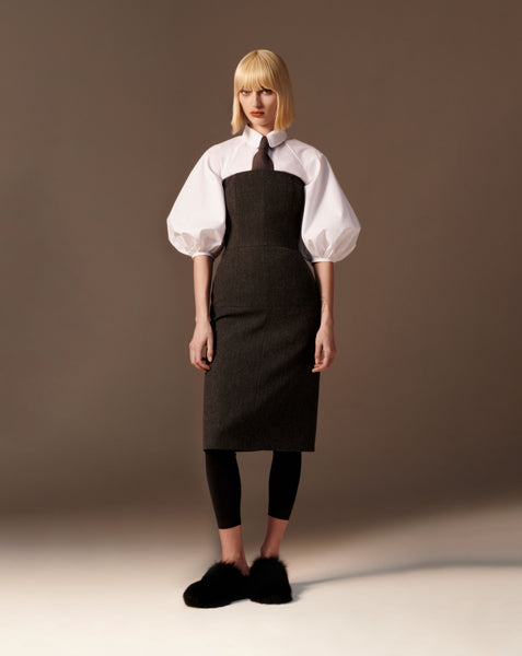 Balloon Sleeve Poplin Shirt