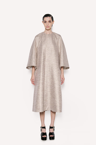 Sculptural Metallic Coat